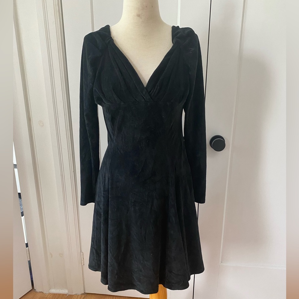 Vintage black velvet Dress